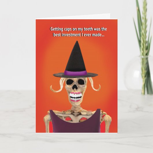 Leuk Halloween Wenskaart voor haar Kaart (Voorkant)