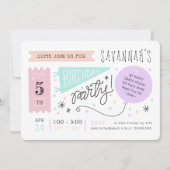 Leuk & Happy Kleurrijke Pastel Carnaval Kids Verja Kaart (Voorkant)