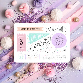 Leuk & Happy Kleurrijke Pastel Carnaval Kids Verja Kaart