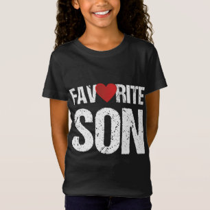 Leuk hart favoriete zoon cadeau ideeën t-shirt