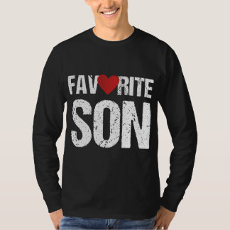 Leuk hart favoriete zoon cadeau ideeën t-shirt