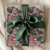 Leuk hart hou van je mam Moederdag foto Cadeaupapier