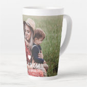 Leuk hart hou van je mam Moederdag foto Latte Mok (Rechterhoek)