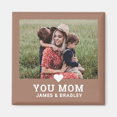 Leuk hart hou van je mam Moederdag foto Magneet (Voorkant)