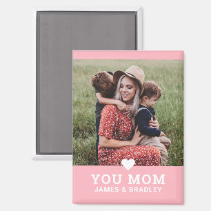 Leuk hart hou van je mam Moederdag foto Magneet
