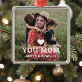 Leuk hart hou van je mam Moederdag foto Metalen Ornament