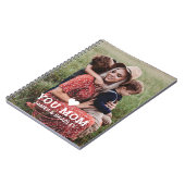 Leuk hart hou van je mam Moederdag foto Notitieboek (Linkerzijde)