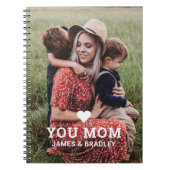 Leuk hart hou van je mam Moederdag foto Notitieboek (Voorkant)
