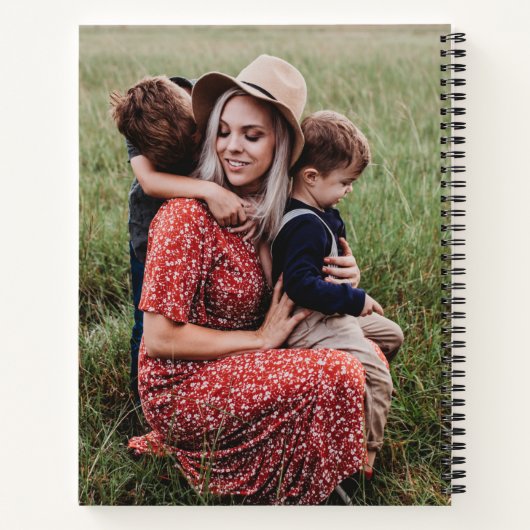 Leuk hart hou van je mam Moederdag foto Notitieboek (Achterkant)