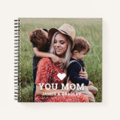 Leuk hart hou van je mam Moederdag foto Notitieboek (Voorkant)