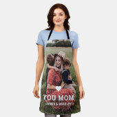 Leuk hart hou van je mam Moederdag foto Schort (Gedragen)