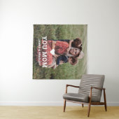 Leuk hart hou van je mam Moederdag foto Wandkleed (In Situ (horizontaal))