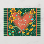 Leuk hart Zie de goede citaat inspirativiteit Briefkaart (Voorkant)