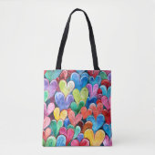 Leuk hartpatroon tote bag (Voorkant)
