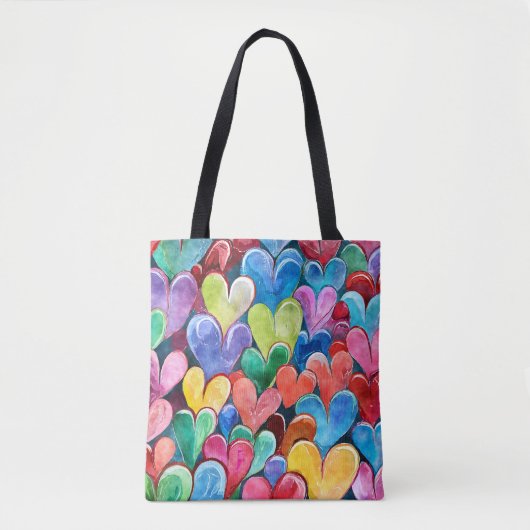Leuk hartpatroon tote bag (Voorkant)