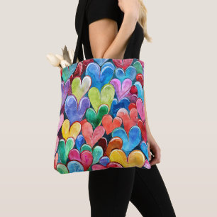 Leuk hartpatroon tote bag