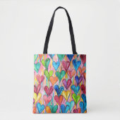Leuk hartpatroon tote bag (Voorkant)
