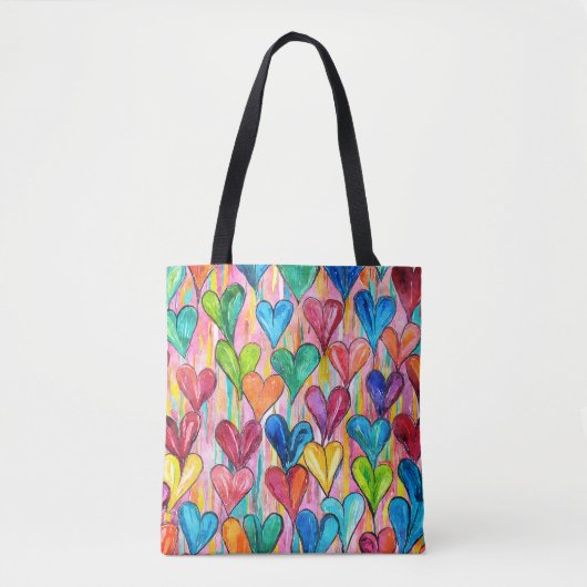 Leuk hartpatroon tote bag (Voorkant)
