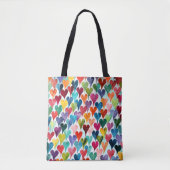 Leuk hartpatroon tote bag (Voorkant)