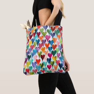 Leuk hartpatroon tote bag