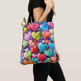 Leuk hartpatroon tote bag