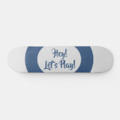 Leuk hé, laten we blauw spelen persoonlijk skateboard (Horizontaal)