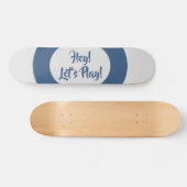 Leuk hé, laten we blauw spelen persoonlijk skateboard (Horizontaal)