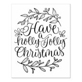 Leuk heb een Holly Jolly Kerstmis Rubberstempel (Afrduk)