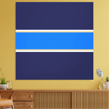 Leuk Helder Blauw Wit Geel Navy Racing Stripes