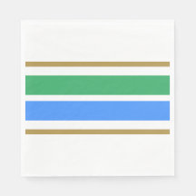 Leuk Helder Blauw Zee Groen Brede Racing Stripes