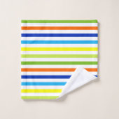 Leuk, helder en gedurfd - moderne strepen bad handdoek (Wasdoekje)