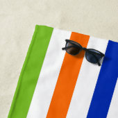 Leuk, helder en gedurfd - moderne strepen strandlaken (In situ)