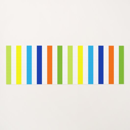 Leuk, helder en gedurfd - moderne strepen yogamat (Achterkant (horizontaal))