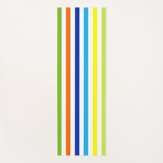 Leuk, helder en gedurfd - moderne strepen yogamat (Voorkant)