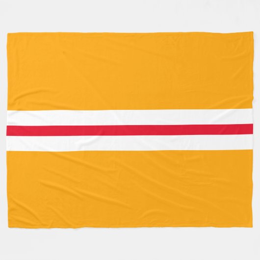 Leuk Helder Gouden Geel Rood Wit Racing Stripes Fleece Deken (Voorkant (Horizontaal))