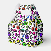 Leuk Helder Kleurrijk Modern Party Patroon Bedankdoosjes (Achterkant)