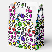 Leuk Helder Kleurrijk Modern Party Patroon Bedankdoosjes (Geopend)