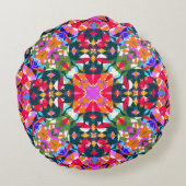 Leuk helder patroon Modern eclectisch dopamine dec Rond Kussen (Achterkant)
