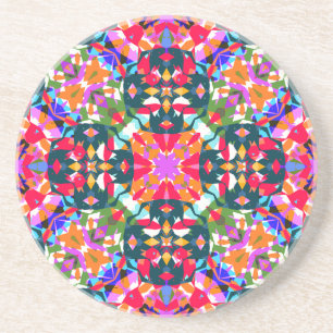 Leuk helder patroon Modern eclectisch dopamine dec Zandsteen Onderzetter