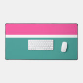 Leuk Helder Retro Roze Aqua Blauwgroen Wit Kleurbl Bureaumat (Keyboard & Muis)