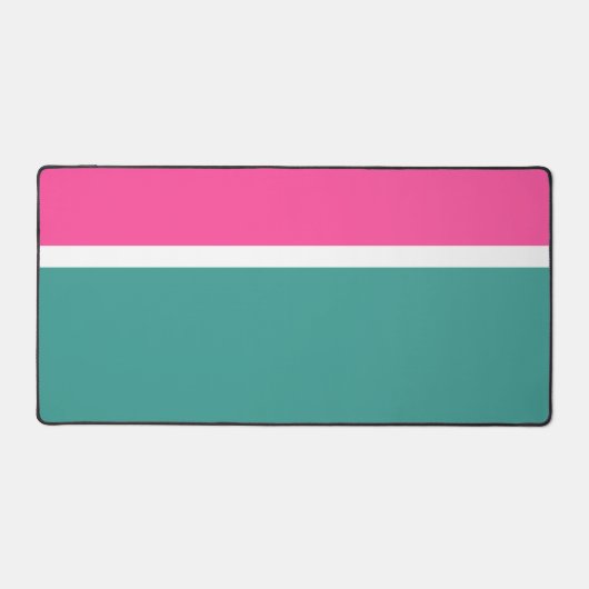 Leuk Helder Retro Roze Aqua Blauwgroen Wit Kleurbl Bureaumat (Voorkant)