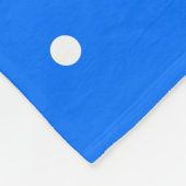 Leuk Helder Rood Wit Gestippeld Blauw Racing Strip Fleece Deken (Hoek)