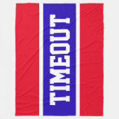 Leuk Helder Rood Wit Koninklijk Blauw Strepen "TIM Fleece Deken (Voorkant)