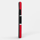 Leuk Helder Rood Zwart Strepen Vet COACH Tekst Case-Mate iPhone Case (Achterkant/rechts)