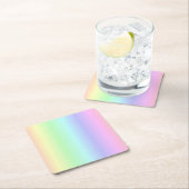 Leuk Helder Schattige Kleurrijk Regenboog Roze Gee Kartonnen Onderzetters (Insitu)