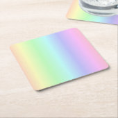 Leuk Helder Schattige Kleurrijk Regenboog Roze Gee Kartonnen Onderzetters (Schuin)