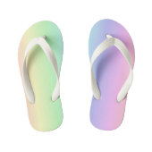 Leuk Helder Schattige Kleurrijk Regenboog Roze Gee Kinder Teenslippers (Voetbed)