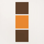 Leuk Helder Sinaasappel Wit Donkerbruin Brede Stre Yogamat (Achterkant)