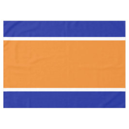 Leuk Helder Sinaasappel Wit Royal Navy Blue Stripe Tafelkleed