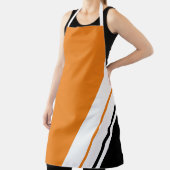 Leuk Helder Sinaasappel Zwart Offset Wit Slant Str Schort (Insitu)